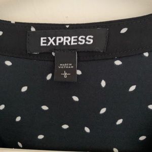 Express tie waist shirt dress size large.